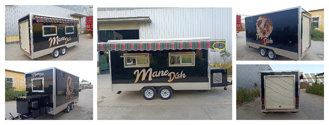 custom street food truck trailer for sale